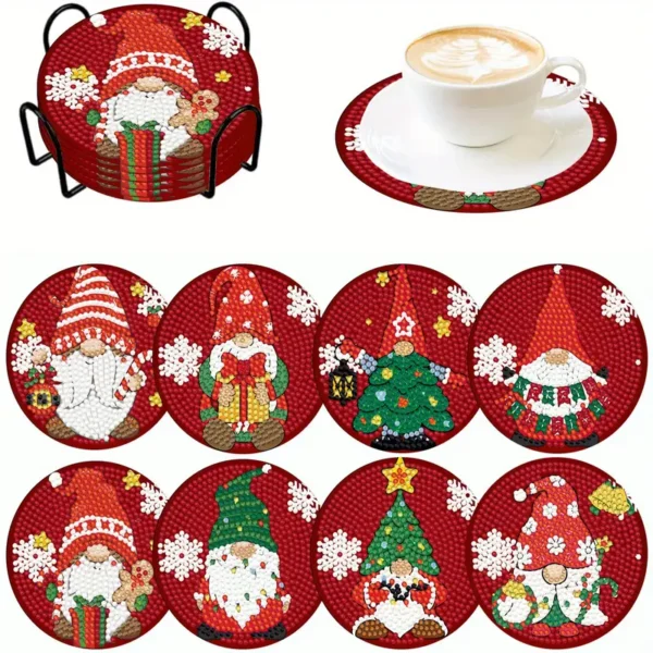 Diamond Painting Onderzetters - Kerst